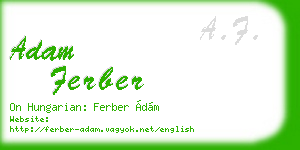 adam ferber business card